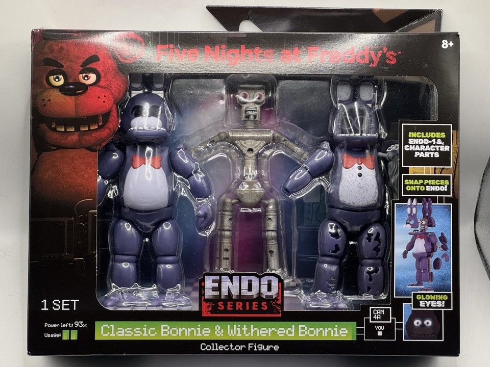 Five Nights At Freddy's Figurine Endo-Series 15,2 Cm : Endo-1 Avec Bonnie Classique Et Bonnie Fanée - Articulée