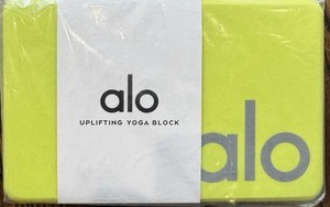 Alo Yoga Uplifting Yoga Block Highlighter/Silver Color.  Sold Out