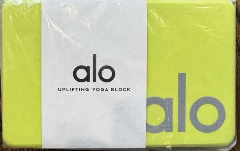 Alo Yoga Uplifting Yoga Block Highlighter/Silver Color.  Sold Out