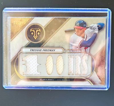 Topps Triple Threads 2017 Freddie Freeman Braves Relic 22/36 #TTR-FF3