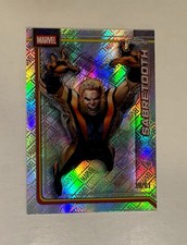 2026 Topps Chrome Marvel Comics SABRETOOTH Marvel Logofractor /61 #144