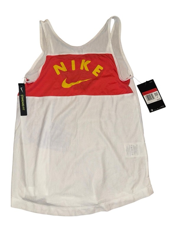 Nike Youth Large White Sleeveless Training Tank Top New