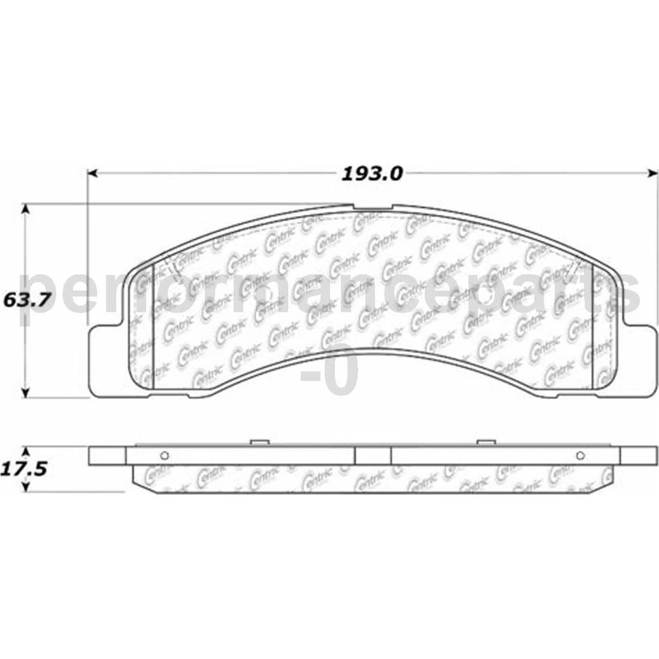 Комплект передних дисковых тормозных колодок дисковый тормоз ротор для Ford F-250 Super Duty 1999-2004 - Изображение 3 из 4