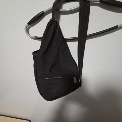 AmeriBag Healthy Back Bag Sling Unisex Nylon Medium 17'' Crossbody Black EUC