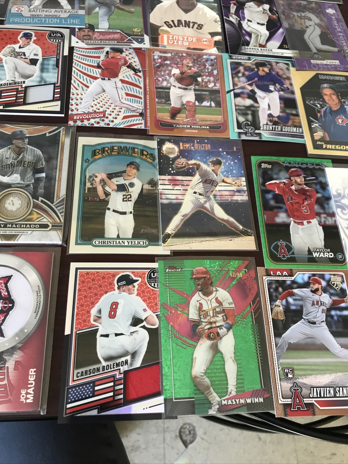 Baseball Card Lot of 60: Numbered/Patches/Autos view 7