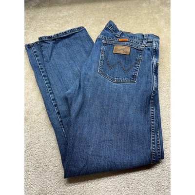 Wrangler FR Advanced Comfort Mens Jeans 35x30 Blue Relaxed Straight CAT2 2112