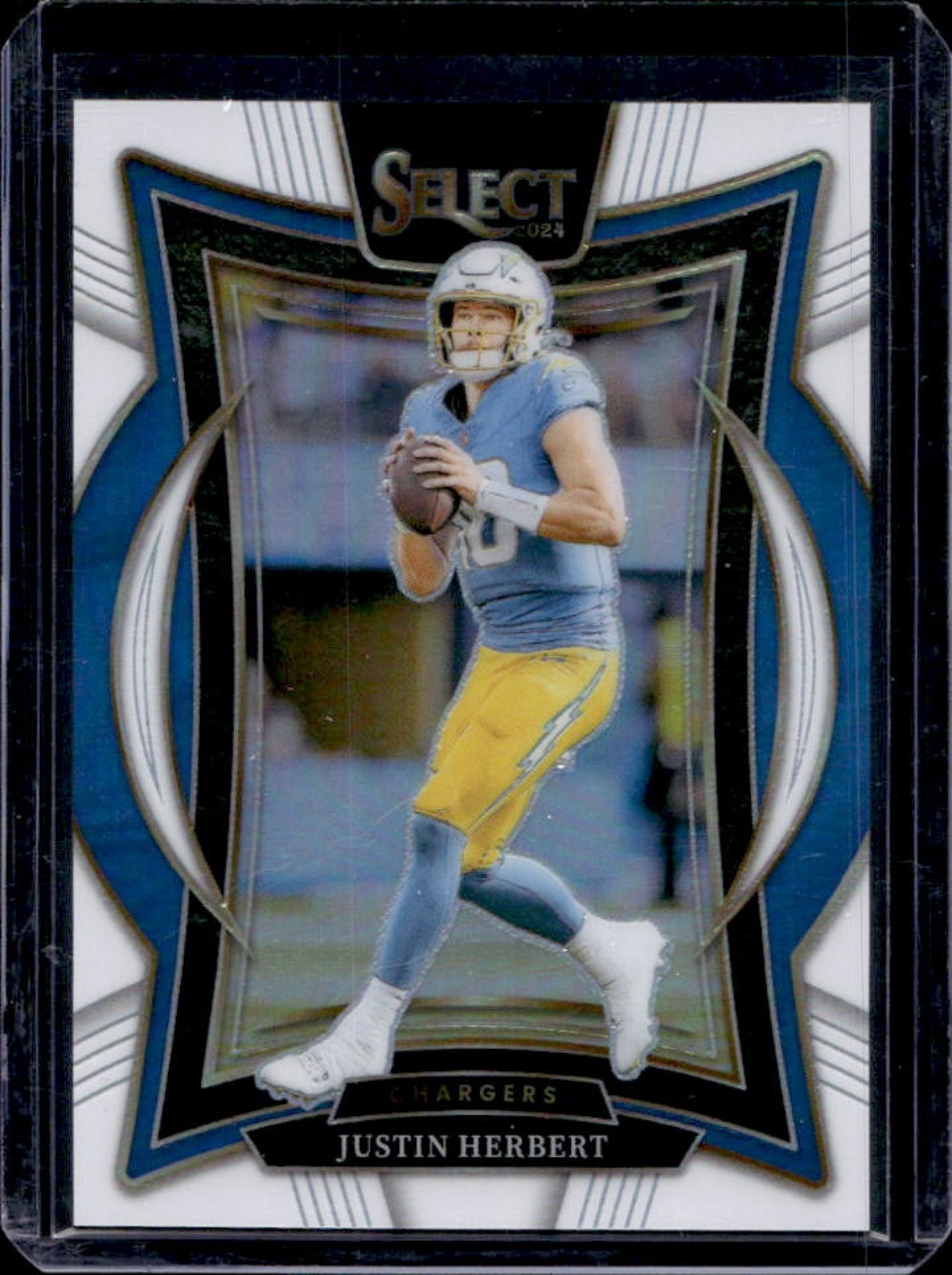 2024 Select Justin Herbert Concourse White Prizm #/35 Chargers