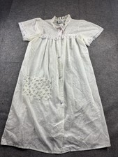 VTG Ballet Women S/M Lace Floral Button Night Gown Pocket USA Coquette Girly SEE