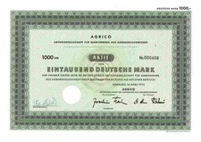 AGRICO AG na markowe towary produkty rolne 1972 Hamburg Clenze Lüchow Dannenberg