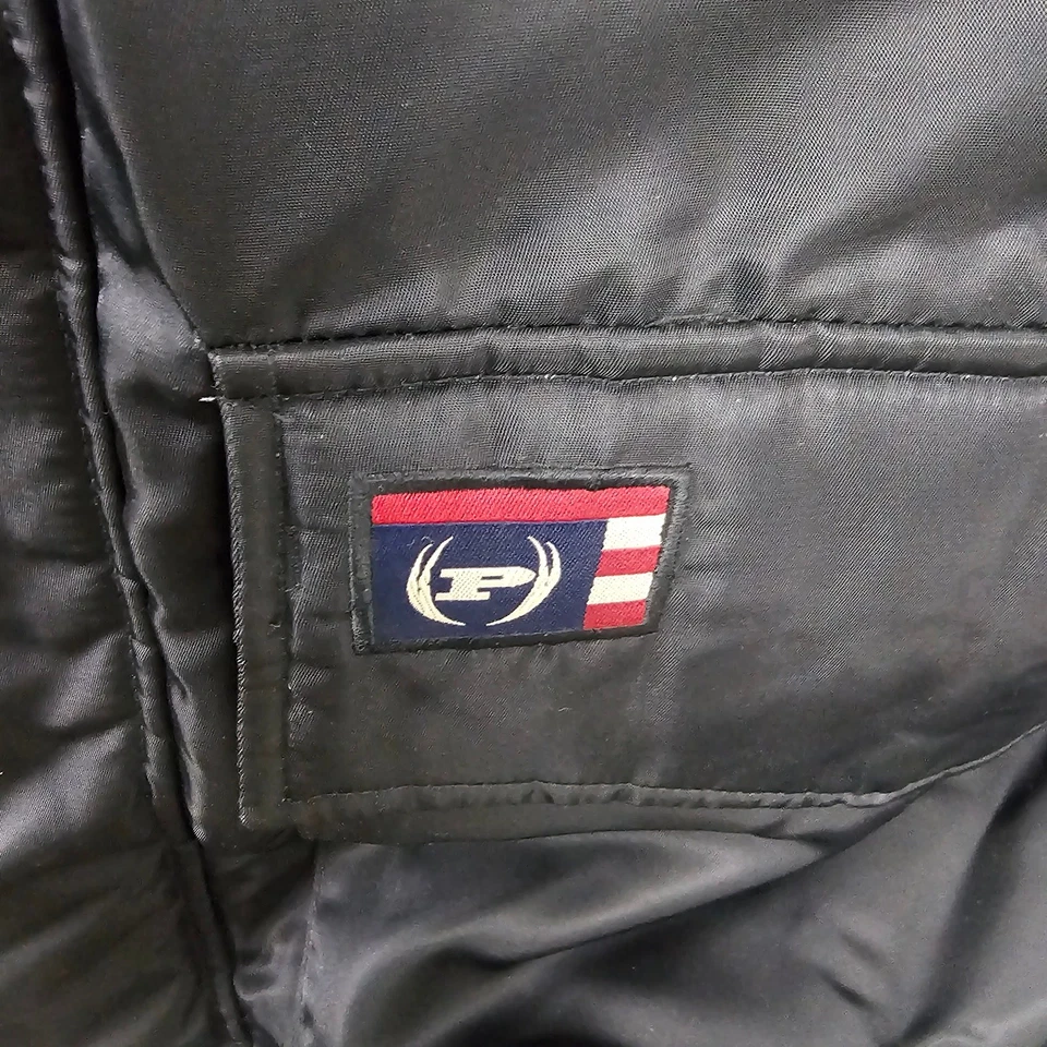 Vintage Phat Farm Men’s Goose Down Parka Coat- L -Black Fur Hood 90s Hip-Hop NYC - Image 4 of 4