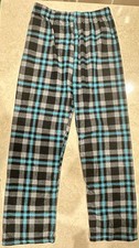 Boys Fleece Christmas Pajama Lounge Pants Video Gaming Warm Winter Sz 12-14