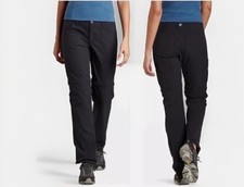NEW Kuhl KURVE Horizn Convertible Pants -Shorts Hiking Black Women's Size 14 Reg