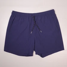 Fair Harbor Anchor Hybrid Swim Trunks 5" Inseam Navy BreezeKnit Liner Mens Large
