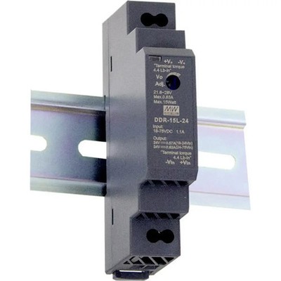 MEAN WELL DDR-15G-15 Hutschienen-DC/DC-Wandler (DIN-Rail) 15 V/DC 1 A 15 W