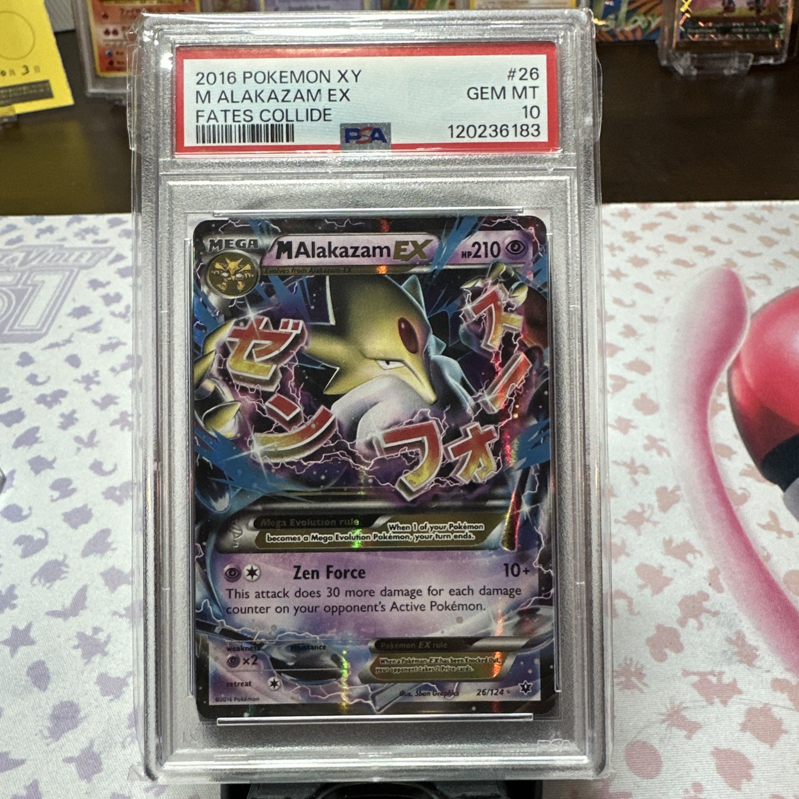 Pokemon TCG: XY Fates Collide - M Alakazam EX 26/124 PSA 10 GEM
