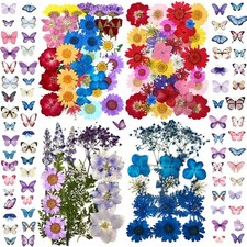 152 Pcs Dried Pressed Flowers for Resin and Nails, Real Natural Flowers
