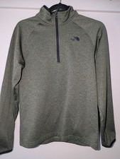 The North Face Boy's Large Green 1/4 Zip Pullover Fleece Jacket. XL 18/20