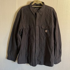 Carhartt Men's Loose Fit Midweight Chambray Long Sleeve Shirt XL