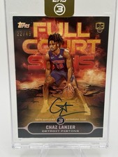 2025-26 Topps Three - Full Court Signs Chaz Lanier #FS-CL /49 (AU 