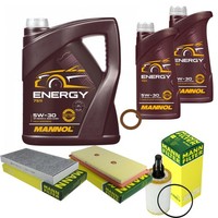 Mann Inspektionspaket Filterset 7L Mannol Energy 5W-30 FüR Mercedes R172 350