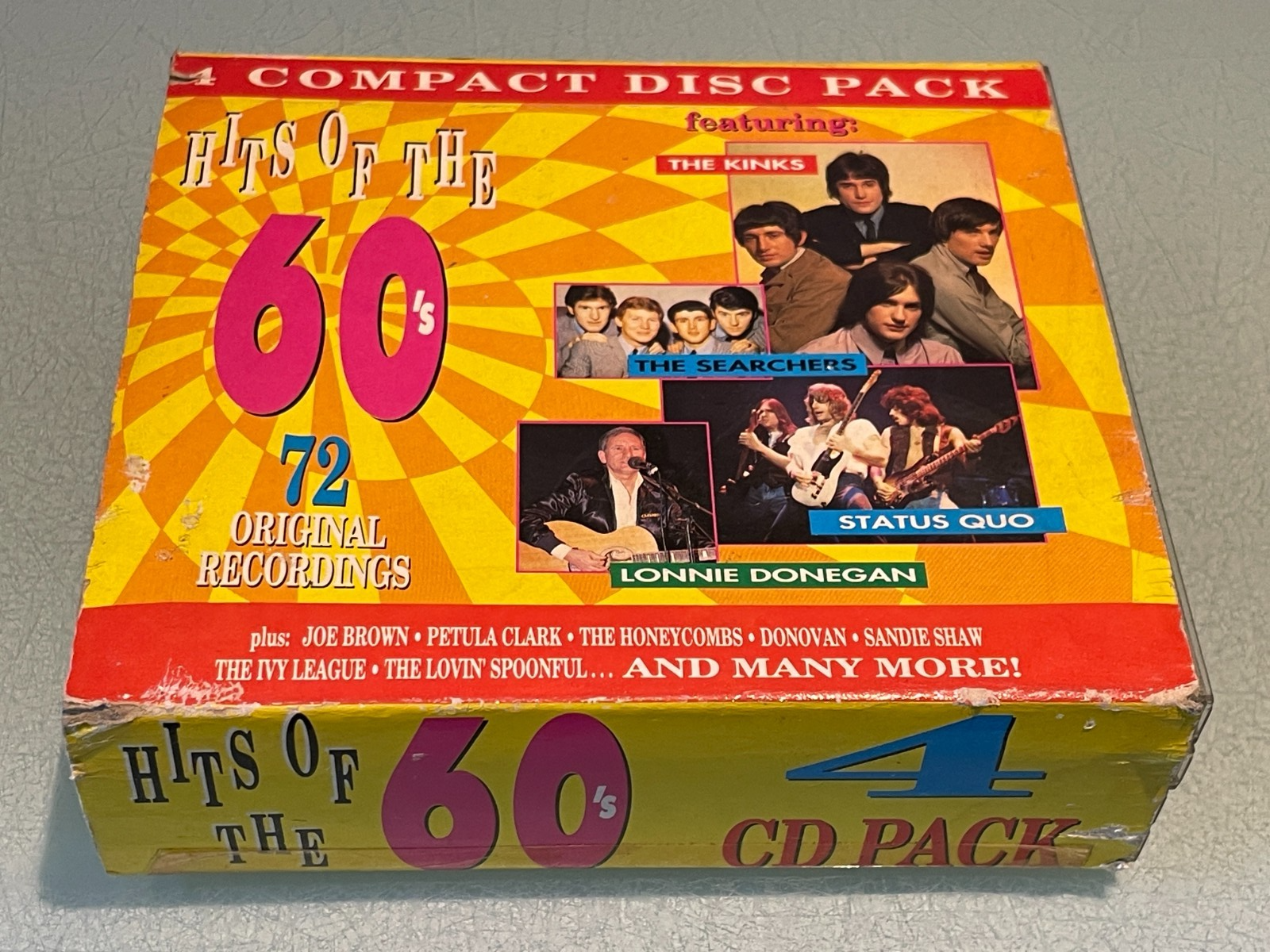 Hits of The 60's - 4 CD's Album Box Set - 1991 Castle - 72 Great Sixties Tracks