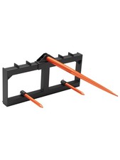 3 Point Hay Bale Spear Receiver Hitch Quick Attach for Steer & Tractor 3000 lbs