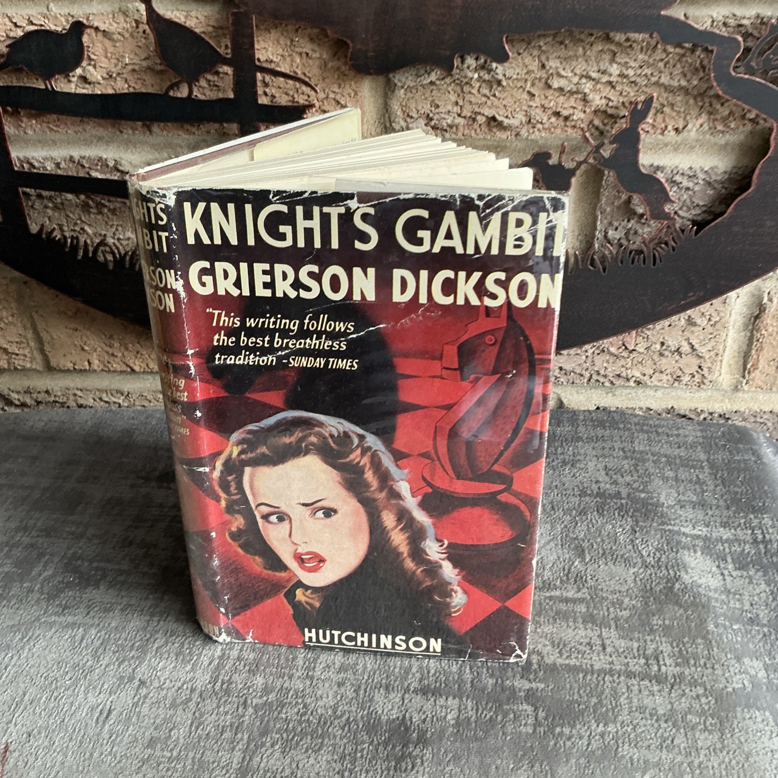 Knight’s Gambit By Grierson Dickson HB DJ Hutchinson Rare