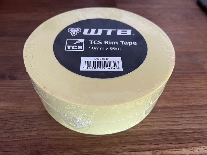 WTB TCS Tubeless Rim Tape 50mm wide Workshop Long Roll 66m Long Mullet 29"
