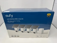 ✅New✅ eufy SoloCam E30 Solar Powered 2K Wireless 4-Cam Kit AI Tracking 360° Pan