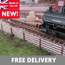 OO Gauge Wire and Post Fencing, Ready to Fit Railings, Fences, lineside 1/76 00