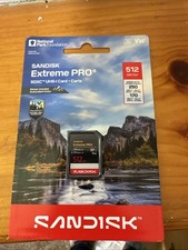 New SanDisk Extreme PRO 512GB 10MB/s SDXC UHS-I Card 4K SDSDXXJ-512G-GN6SN