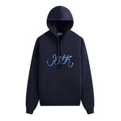 Disney x Kith Donald Duck Vintage Arms  Vintage Nelson Hoodie Nocturnal Size XL
