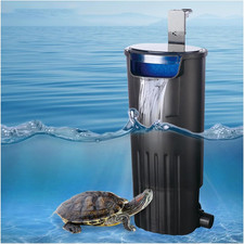 Upgraded Turtle Tank Filter, Aquarium Internal Filter Fish Tank Filter for 5 to