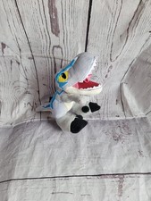 Mattel 9" Jurassic World Velociraptor Blue Dinosaur 2021 Toy Stuffed Plush