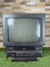 Sony Trinitron KV-14V5U 14" CRT TV Built-in VCR Display Television