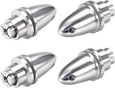 uxcell RC Plane Airplane Spinner 6mm Shaft Motor Propeller 6mm, Silver Tone