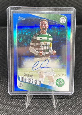 Topps UCC Autographs Callum McGregor Celtic FC #BA-CM Blue Foil 122/150