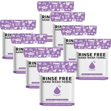 No Rinse Bath Wipes for Adults XL 8 Packs, Rinse Free Bathing Shower Wipes fo...