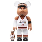 Allen Iverson 76ers 100% + 400% Bearbrick by Medicom Toy x NBA
