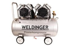 Fl&uuml;sterkompressor FK380 Alu pro 3000 W 3-12 bar 50l Aluminiumtank - WELDINGER