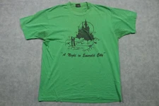 Vintage Screen Stars Best Shirt Mens XL Green A Night In Emerald City Prom 80s