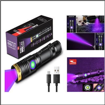 DARKBEAM UV Taschenlampe 395nm Schwarzlicht Handlampe mit Clip