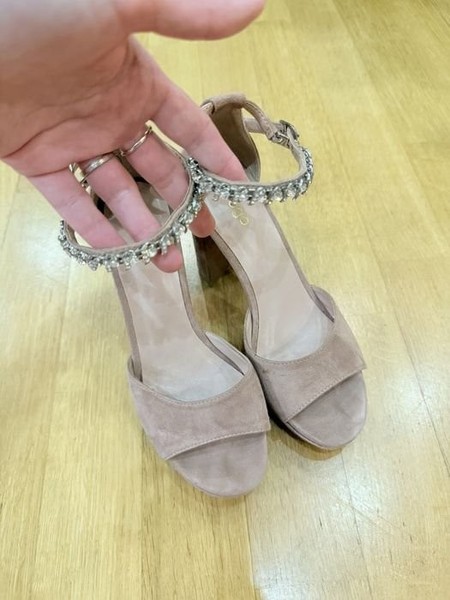 Women Prego Heels Pink Suede 36