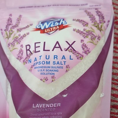 Wish Ultra Relax Epsom Salts All Natural Magnesium Sulfate Lavender Scented