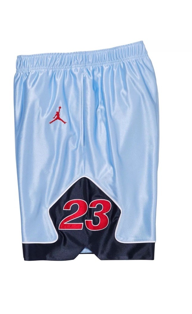 Supreme Jordan Warm Up Shorts Men's XL Light Blue FW24