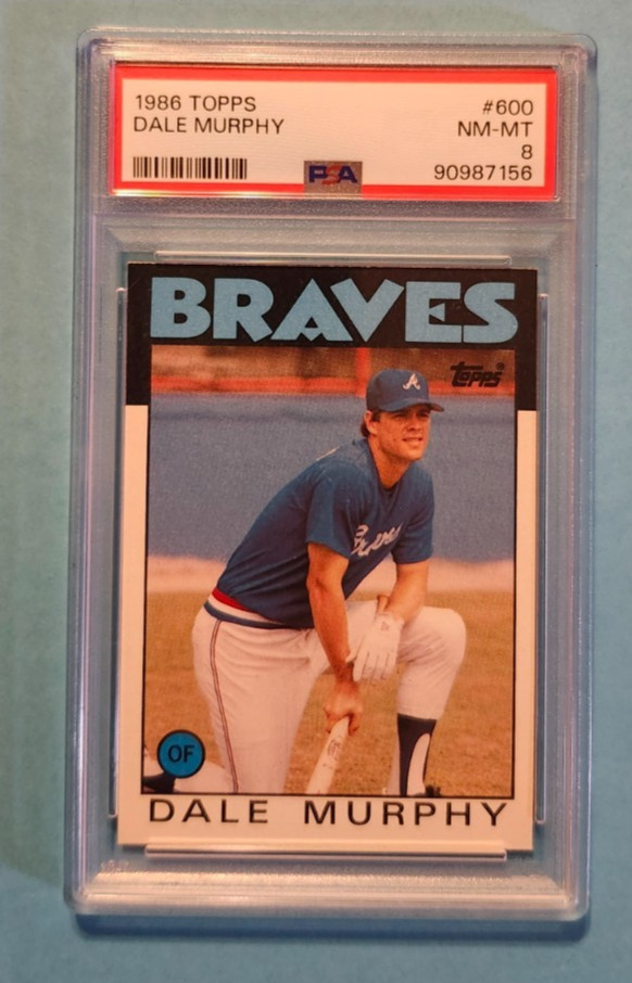 1986 Topps Dale Murphy Atlanta Braves #600 PSA 8 NM-MT ⚾