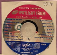 SC8599    50'S 60'S RARE  SOUND CHOICE KARAOKE CDG LOT FL GA