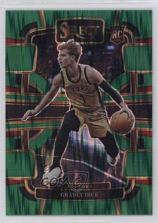 2023-24 Panini Select Concourse Green Shock Prizm Gradey Dick #90 1k98
