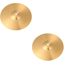 2 PCS Drum Cymbals Hand Symbols for Drums Low Volume Heads