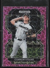 2022 Panini Prizm Draft Picks #PDP146 Connor Staine Neon Pink Velocity UCF 